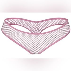SKIMS Swarovski new w tags STRETCH NET DIPPED THONG in Size  XS bubblegum